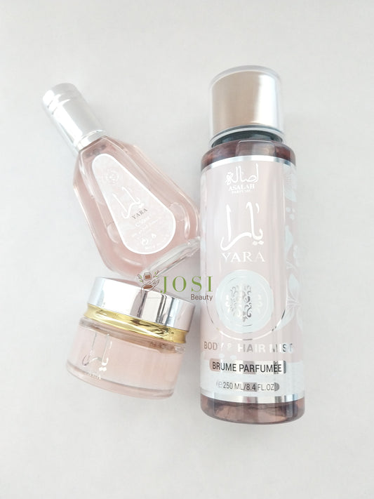 Parfum, Brume + Vaseline Yara Rose - Pack Dubaï