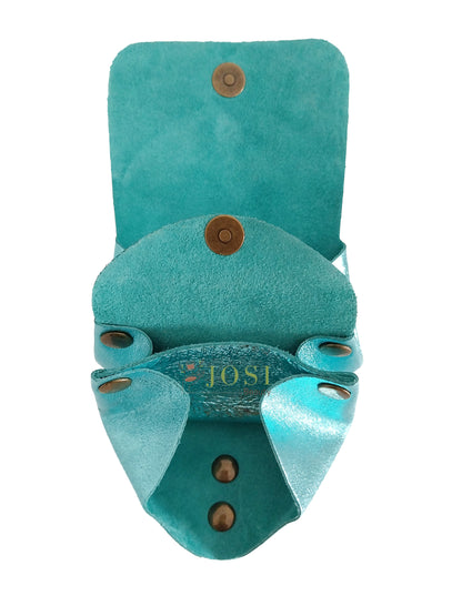 PORTE MONNAIE IRISA TURQUOISE